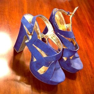 Blue heels